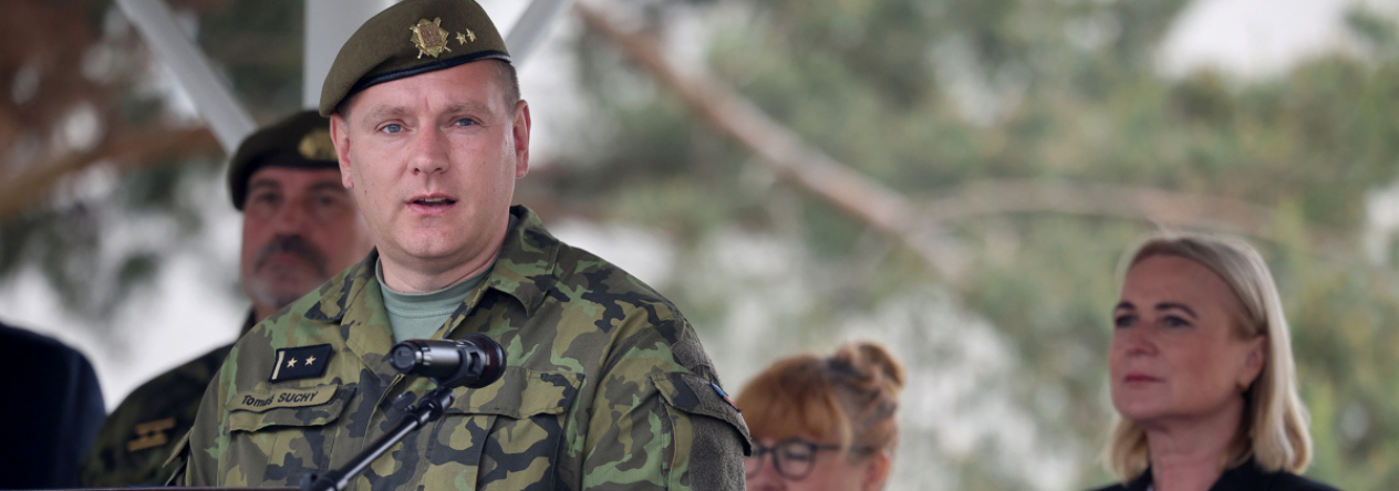 velitel 73. tankového praporu podplukovník Tomáš Suchý