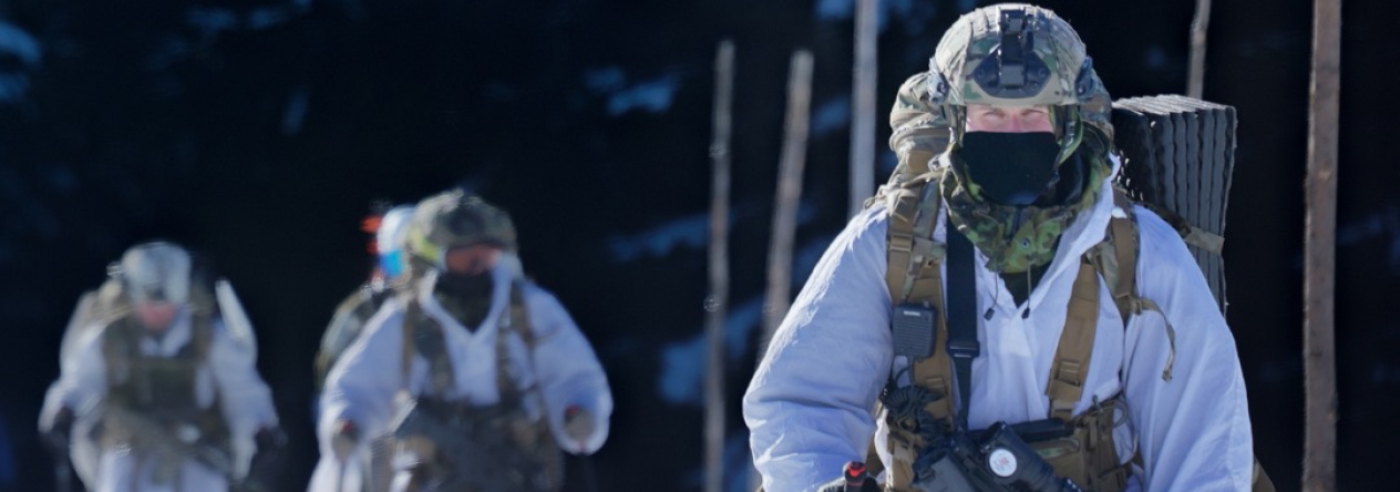 náročný polní výcvik