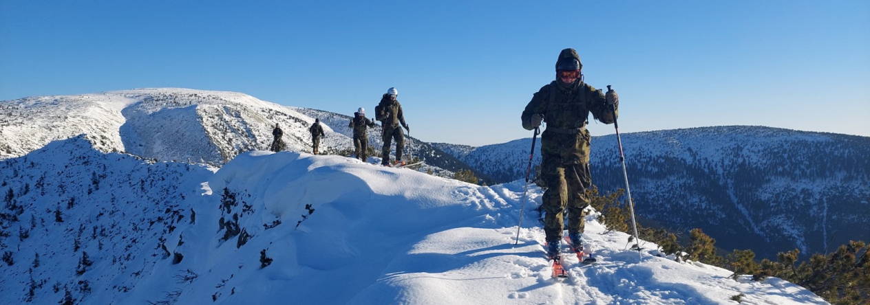 Výcvik vojáků na sněhu a ledu