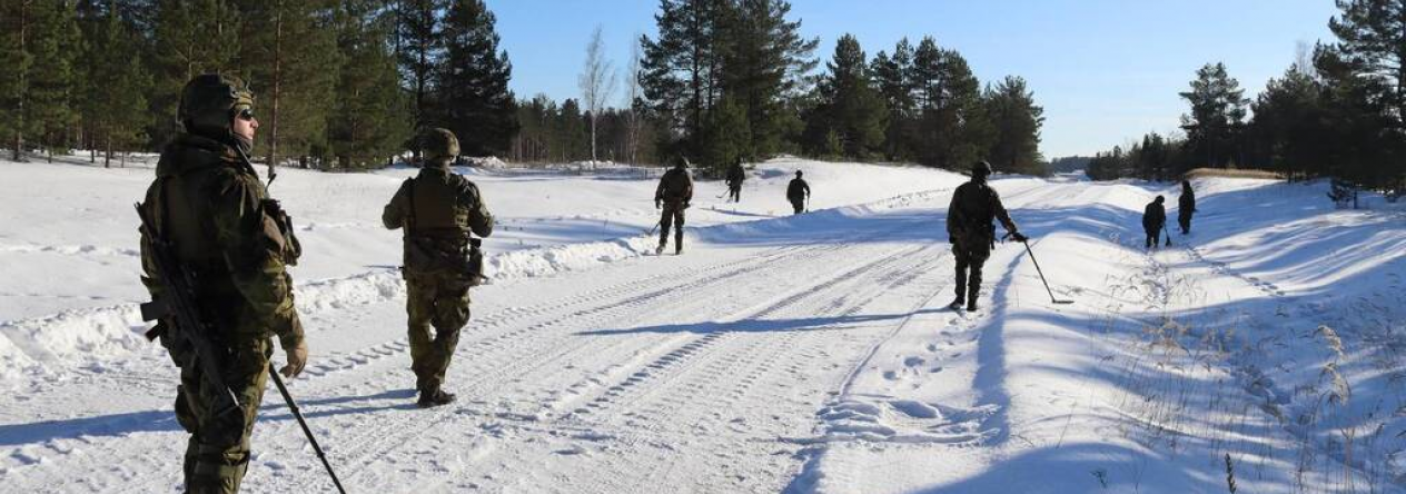 Družstvo Route Clearance při průzkumu komunikace.