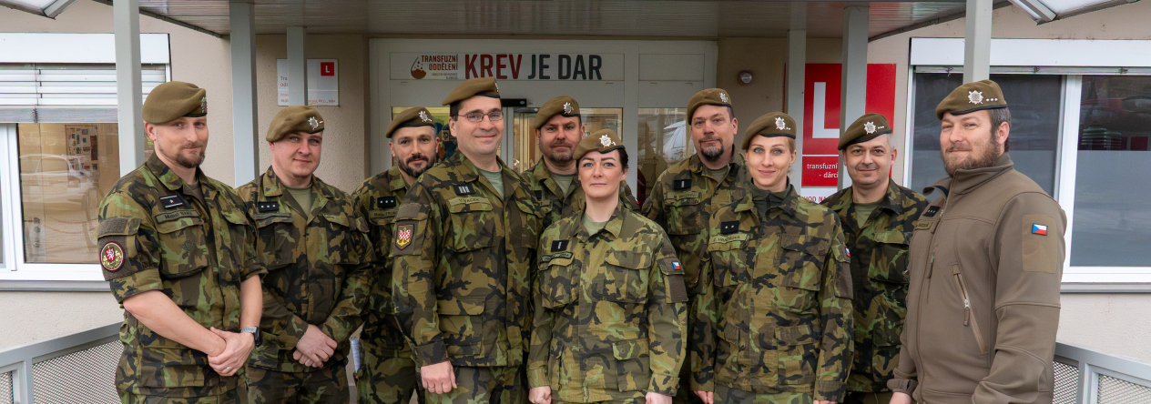 Vojáci Pozemních sil se zapojili do darování krve ve FN Olomouc