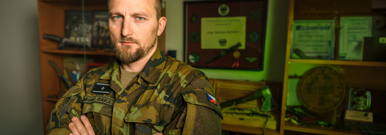 štábní praporčík Michal Baka, vrchní praporčík velitelství Pozemních sil