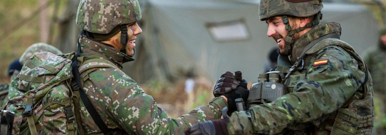 Vojáci NATO při společném výcviku demonstrují spolupráci a kolektivní obranu Aliance