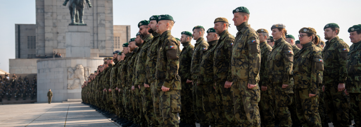 Soldiers Returning from Foreign Operations Honoured at Vítkov