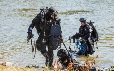 Výcvik armádních potápěčů