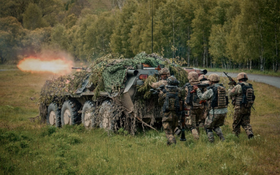 Hraničtí vojáci s rumunskými kolegy 