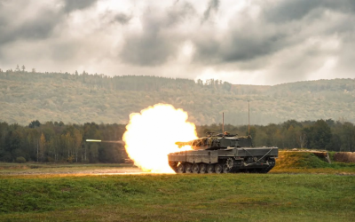 Tankisté Leopardů 2A4 v akci