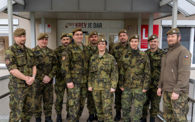 Vojáci Pozemních sil se zapojili do darování krve ve FN Olomouc