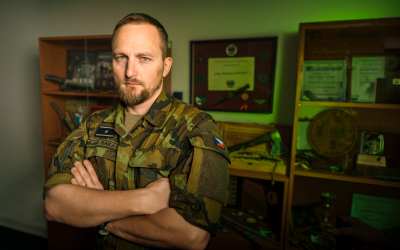 štábní praporčík Michal Baka, vrchní praporčík velitelství Pozemních sil