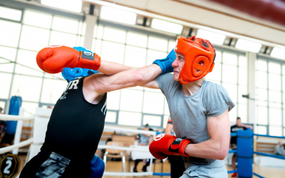 Vojáci Armády České republiky během boxerského zápasu na přeboru 143. zásobovacího praporu v Olomouci