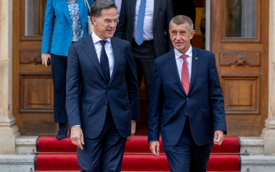 NATO Secretary General Mark Rutte during his visit to Prague, where he discussed Euro-Atlantic security, defence investment and support for Ukraine with Czech Prime Minister Andrej Babiš.