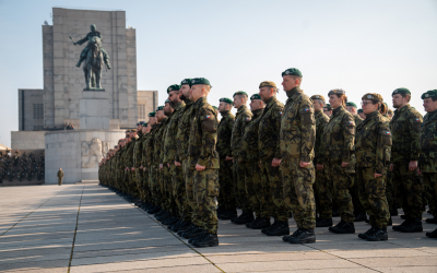 Soldiers Returning from Foreign Operations Honoured at Vítkov