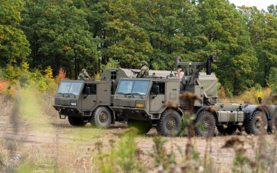 Ze cvičení Effective Logistics, které prověřilo schopnosti 141. praporu logistiky