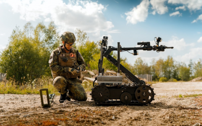 Likvidace FPV dronu specialisty EOD