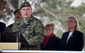velitel 73. tankového praporu podplukovník Tomáš Suchý