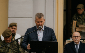 Žehnání bojového praporu 7. mechanizované brigády Žehnání bojového praporu 7. mechanizované brigády