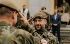 Žehnání bojového praporu 7. mechanizované brigády Žehnání bojového praporu 7. mechanizované brigády