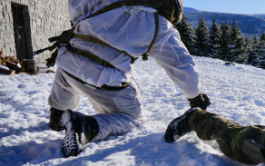 náročný polní výcvik