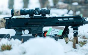 Puška pro přesnou střelbu BREN 2 PPS v ráži 7,62 × 51 mm NATO při střelbě v zimních podmínkách