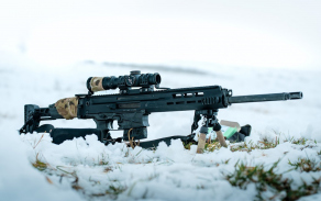 Puška pro přesnou střelbu BREN 2 PPS v ráži 7,62 × 51 mm NATO při střelbě v zimních podmínkách