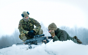 Puška pro přesnou střelbu BREN 2 PPS v ráži 7,62 × 51 mm NATO při střelbě v zimních podmínkách