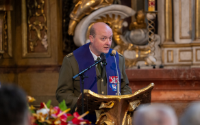 poslední rozloučení s válečným veteránem generálporučíkem v. v. Miloslavem Masopustem