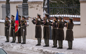 poslední rozloučení s válečným veteránem generálporučíkem v. v. Miloslavem Masopustem
