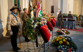 poslední rozloučení s válečným veteránem generálporučíkem v. v. Miloslavem Masopustem