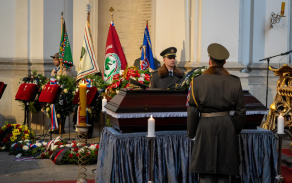 poslední rozloučení s válečným veteránem generálporučíkem v. v. Miloslavem Masopustem