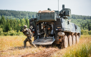 Czech ground forces soldiers during field training
