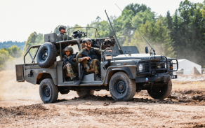 Czech ground forces soldiers during field training