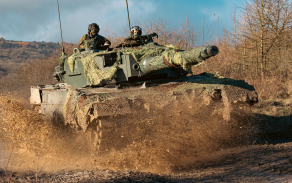 Czech ground forces soldiers during field training