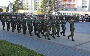 Ceremoniál přísahy nových vojáků Pozemních sil Armády ČR