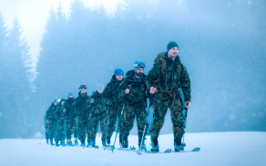 Výcvik vojáků na sněhu a ledu