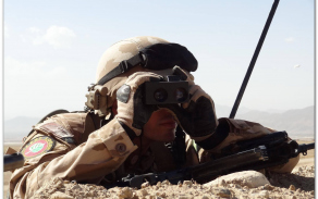 dělostřelecký návodčí v Afghanistánu