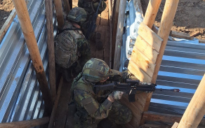 Aktivní záloha 41. mpr v Doupovských horách.