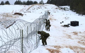 Ženijní družstvo při budování obrany.