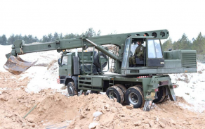 trojník UDS 214 při budování ochranných staveb.