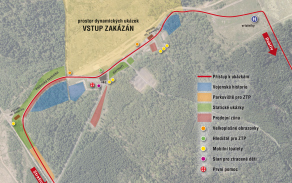 mapa prostoru ukázek Dne pozemního vojska Bahna 2026