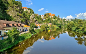 Údolí Lužnice u Bechyně vhodné pro turistiku a odpočinek