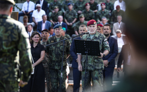 Change of command ceremony for the 7th Mechanised Brigade