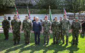 Change of command ceremony for the 7th Mechanised Brigade