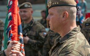 Change of command ceremony for the 7th Mechanised Brigade