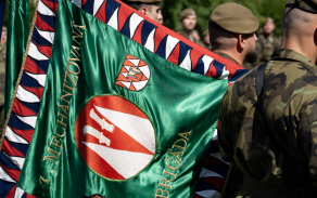 Change of command ceremony for the 7th Mechanised Brigade