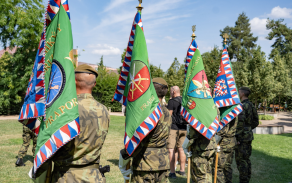 Change of command ceremony for the 7th Mechanised Brigade