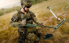 cvičný simulovaný zásah pyrotechniků EOD, likvidace neřízené rakety S-5KO