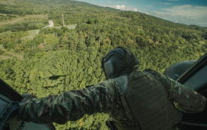 Personnel of the 43rd Airborne Regiment train during Exercise Crimson Lightning II.